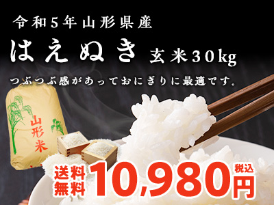 はえぬき玄米30kg